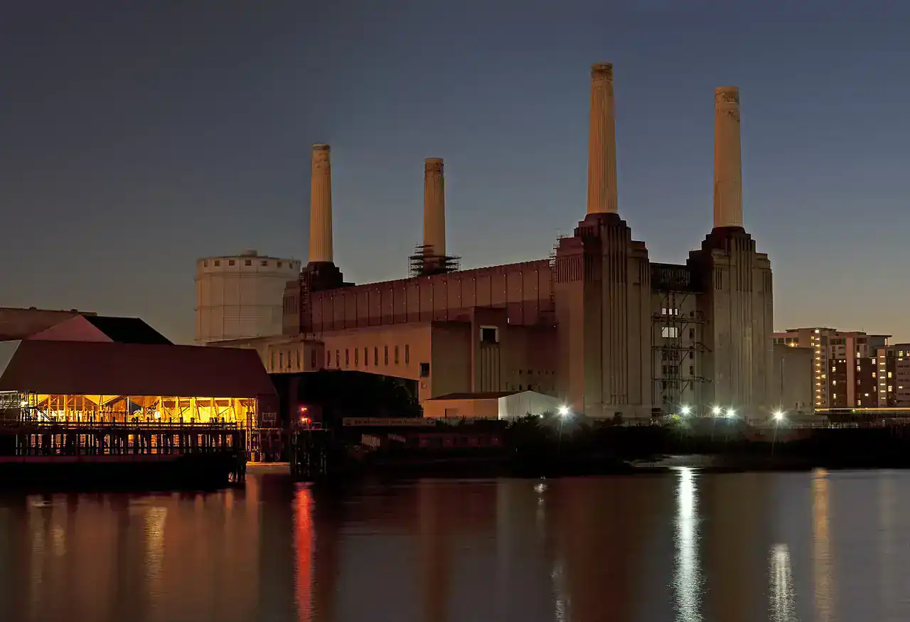 Battersea Power Station on the Wandsworth riverside